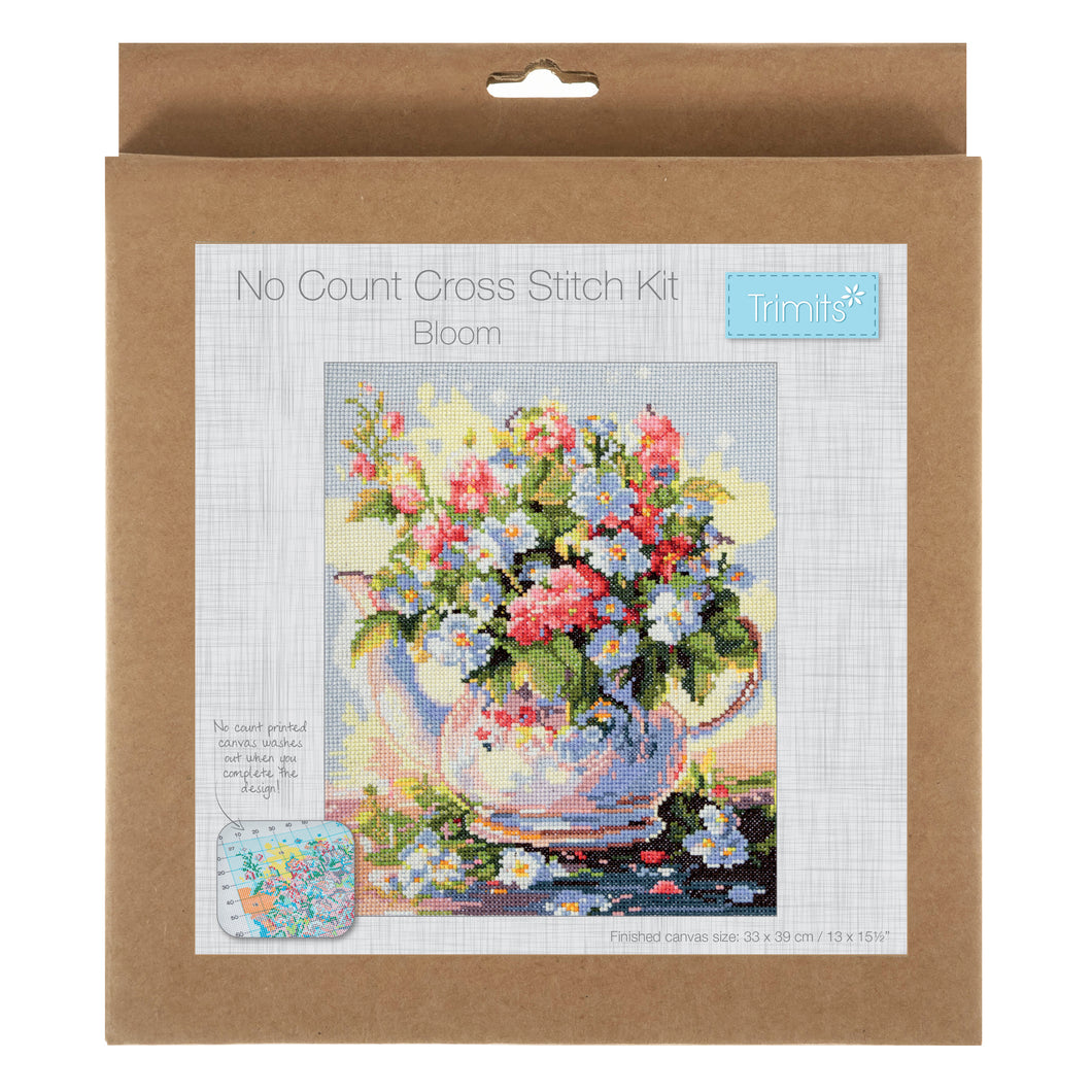 Printed Cross Stitch Kits - Bloom