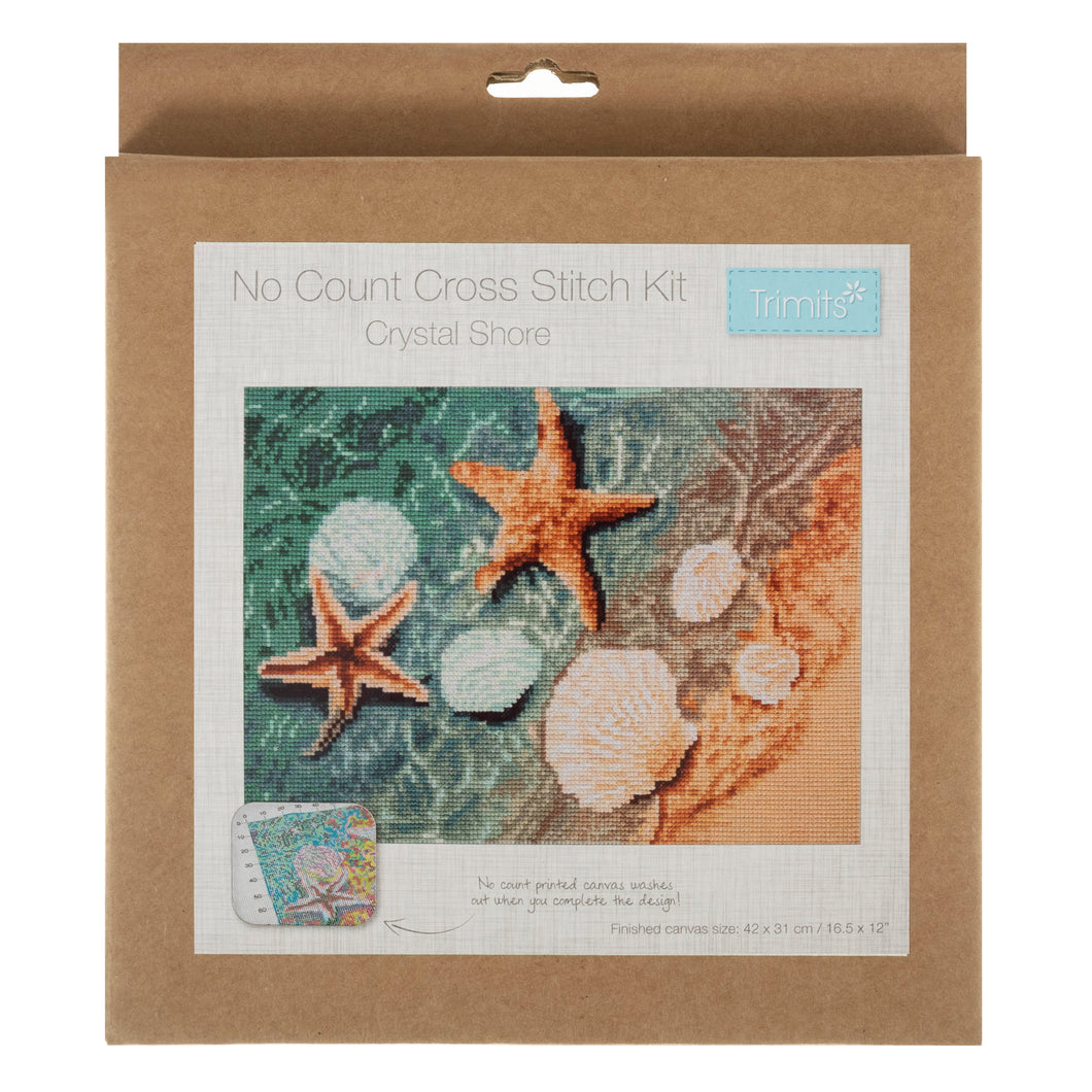 Printed Cross Stitch Kits - Crystal Shore