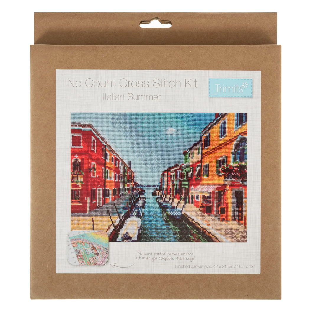 Printed Cross Stitch Kits - Italian Summer