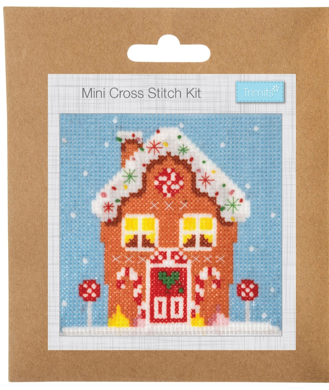 Mini Counted Cross Stitch Kit  - Gingerbread House