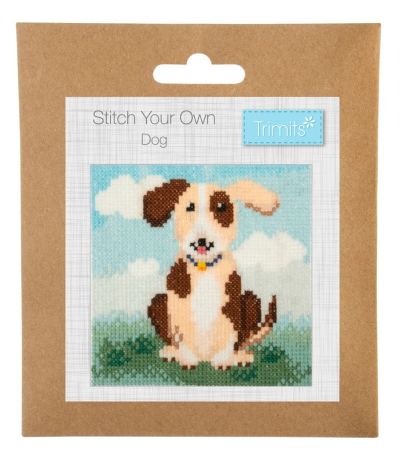 Mini Counted Cross Stitch Kit  - Dog