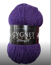 Load image into Gallery viewer, Cygnet Glittery Double Knit Yarn - 6 Colours Available

