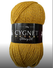 Load image into Gallery viewer, Cygnet Glittery Double Knit Yarn - 6 Colours Available
