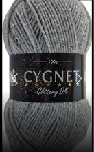 Load image into Gallery viewer, Cygnet Glittery Double Knit Yarn - 6 Colours Available
