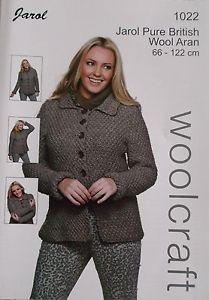 Woolcraft 1022 - Cardigan Knitting Pattern - 34/36 - 46/48 inches
