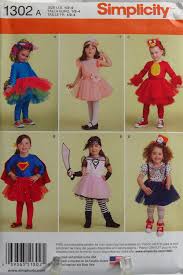 Simplicity 1302 - Child's Various Costume Sewing Pattern - Size 6m-4