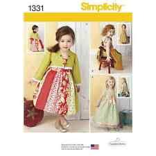 Simplicity 1331- Child's Dress Sewing Pattern - Size 6m-4