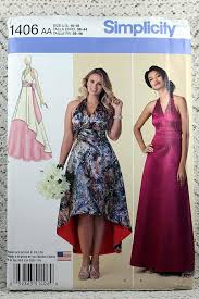 Simplicity 1406 - Ladies Special Occasion Dress Sewing Pattern - Size 20w-28w
