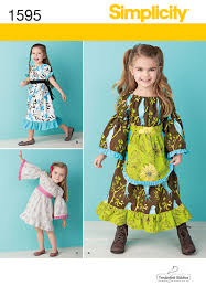 Simplicity 1595 - Child's Dress Sewing Pattern