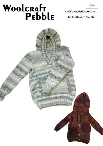 Woolcraft 2004 - Childs Jacket and Adult Sweater Knitting Pattern