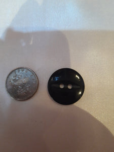 Large Black Fish-Eye Button