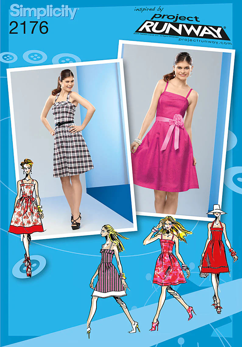 Simplicity 2176 - Ladies Dress Sewing Pattern - Size 4-12
