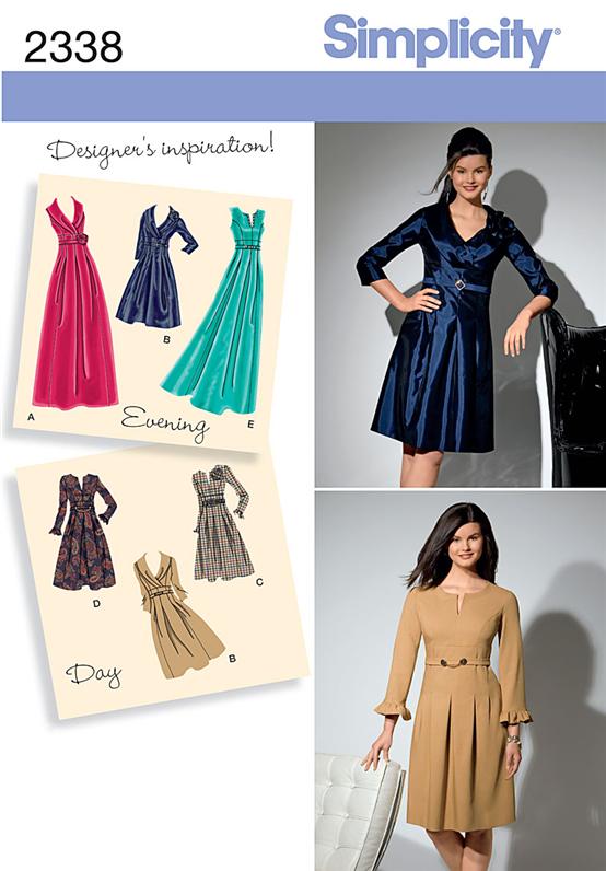 Simplicity 2338 - Ladies Dress Pattern - 10-18