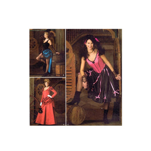 Simplicity 2851 - Adult Saloon Style Costume Sewing Pattern