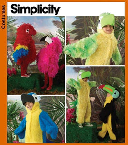 Simplicity 3663 - Children's Bird Costume Pattern - 3-8