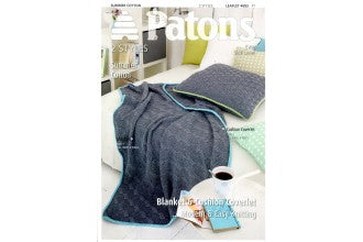 Patons 4083 - Blanket and Cushion Knitting Pattern