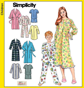 Simplicity 4388 - Childrens Nightwear Sewing Pattern - Size 3-6