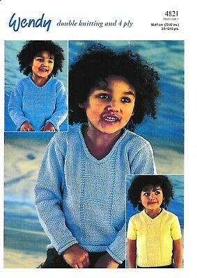 Wendy - Child's Pullover Knitting Pattern - 22-32inches