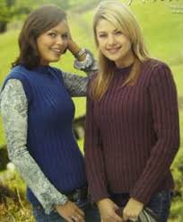 Wendy 5210 - Jumper and Top Knitting Pattern - 32 - 46 inches