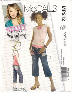 Mccalls 5420- Childrens Top and Skirt Sewing Pattern - Size 7-14