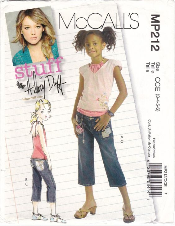 Mccalls 5420- Childrens Top and Skirt Sewing Pattern - Size 7-14