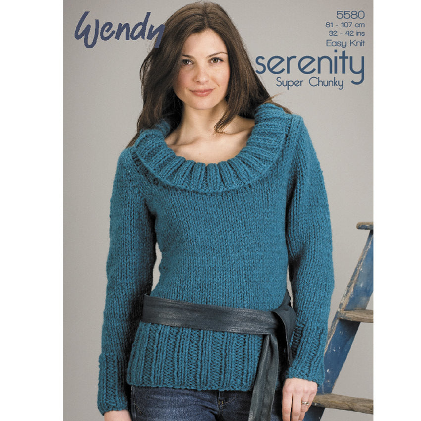 Wendy 5480 - Jumper Knitting Pattern - 32-42 Inches