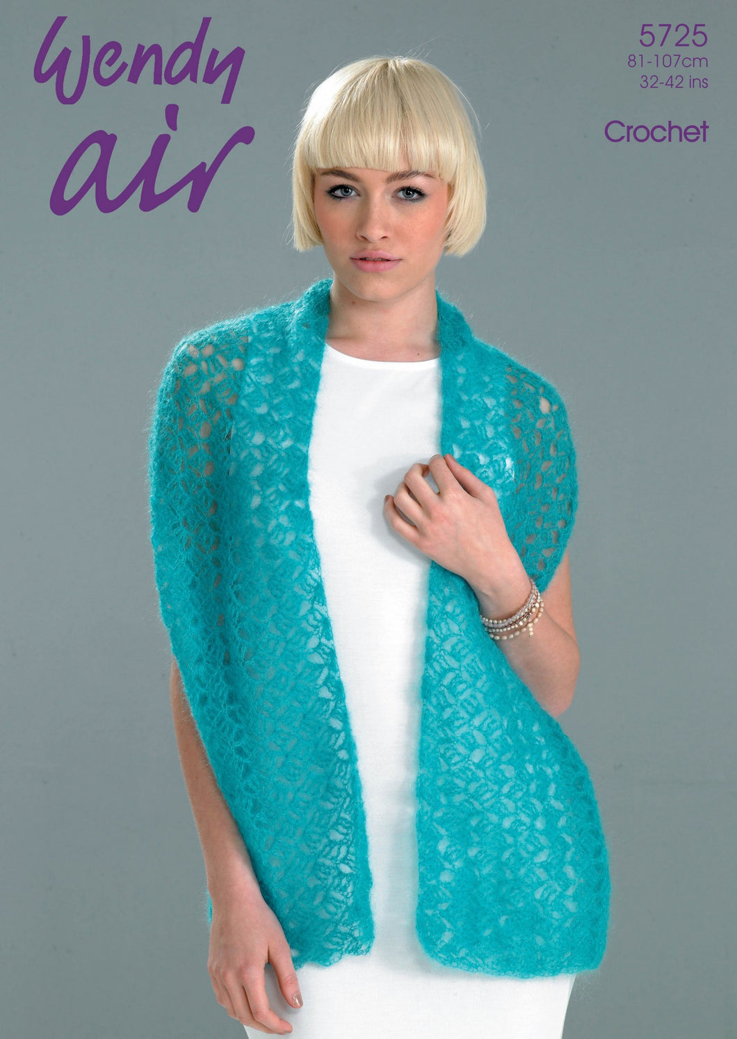 Wendy 5725 - Crochet Shawl and Collar Pattern