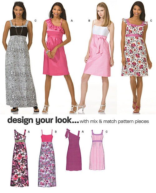 Newlook 6933 - Ladies Dress Sewing Pattern - Size 4-16