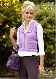 Stylecraft 8388 - Adult Waistcoat Knitting Pattern - 28/30-44/46 inches