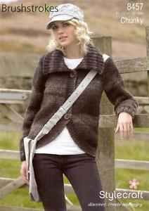 Stylecraft 8457 - Adult Cardigan Knitting Pattern - 32-42 inches
