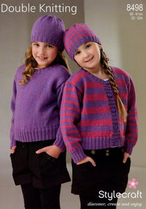 Stylecraft - Child's Jumper and Cardigan Knitting Pattern - 22-32inches