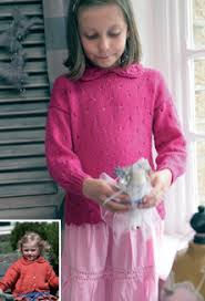 Peter Pan 999 - Child's Lacy Jumper and Cardigan Knitting Pattern - 20 -30 inches