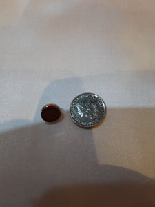 Extra Small Metal Silver Shank Button