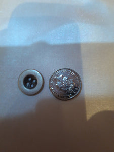 Medium Flat Silver Button