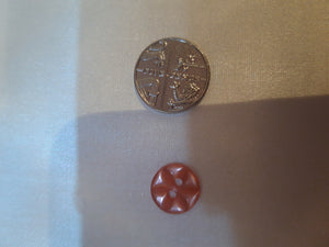 Extra Small Rose Pink Star Button