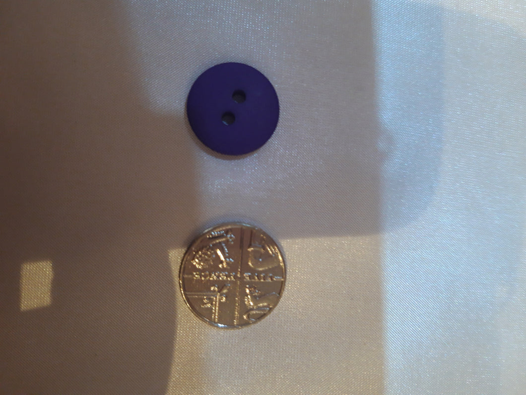 Small Purple Matt Button