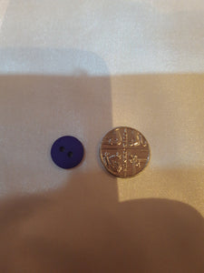 Extra Small Purple Matt Button