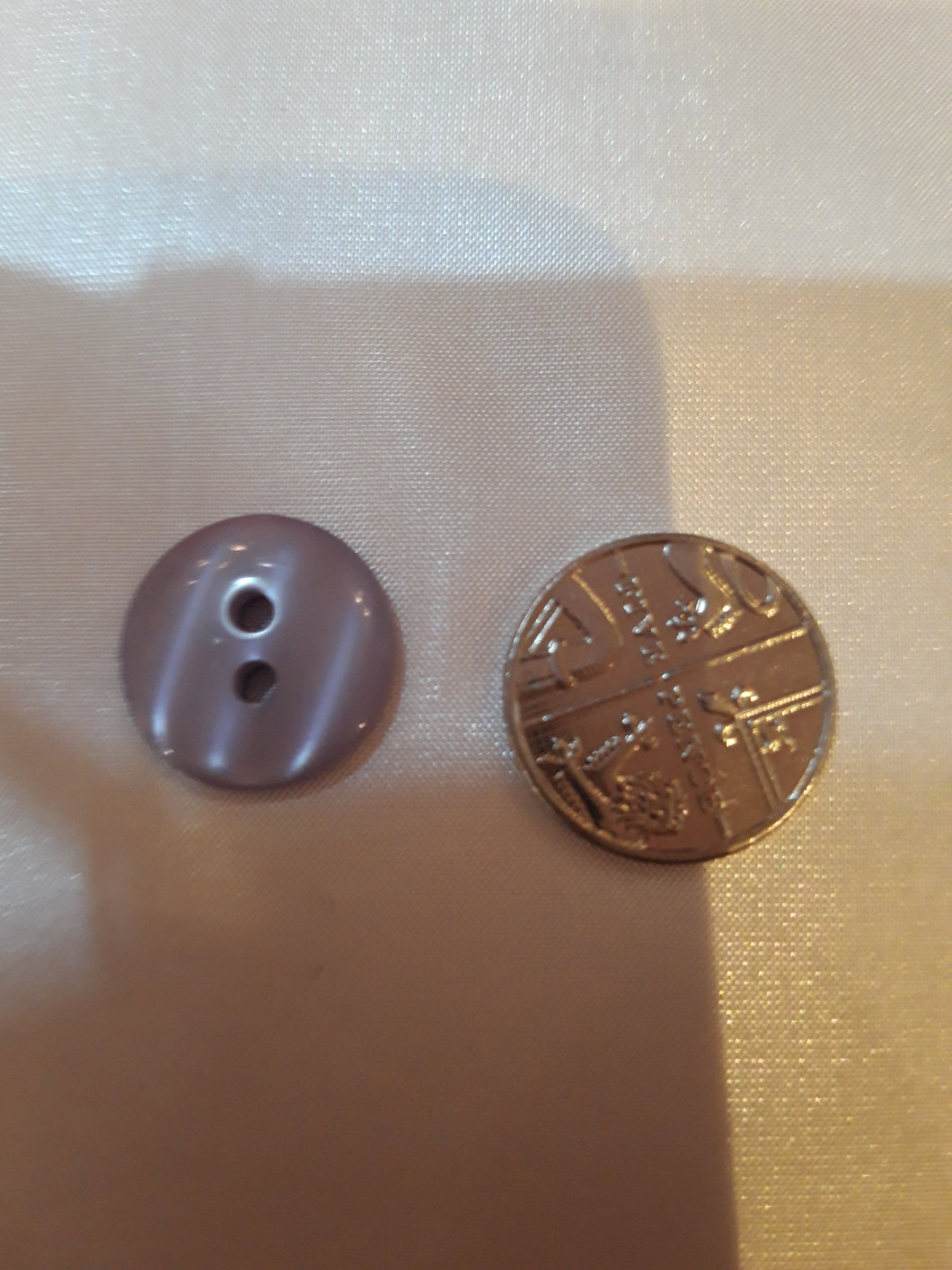 Plain Lilac Iridescent Button