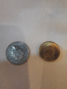 Gold Button with Emblem on