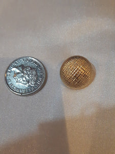 Small Gold Patterned Button