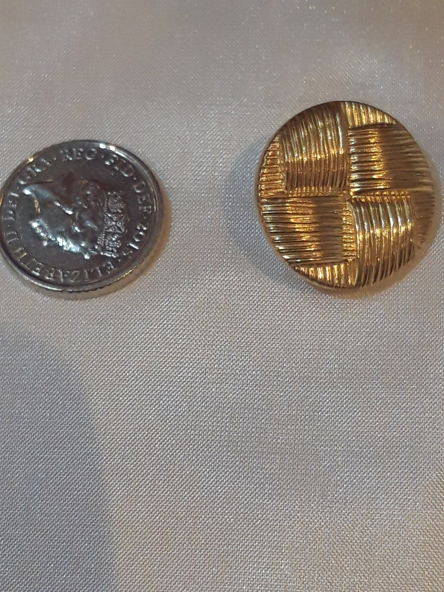 Gold Weave Pattern Button – Make it Wight
