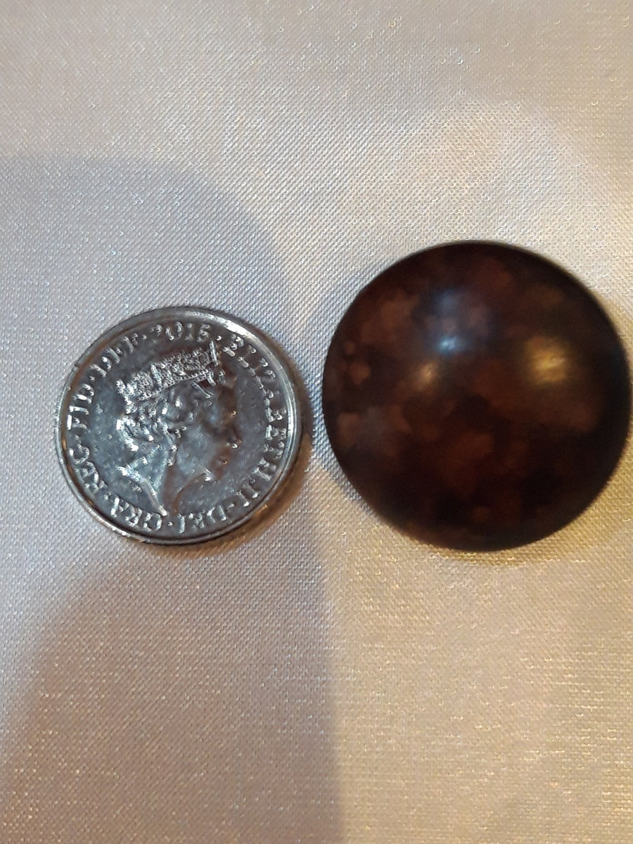 Brown Marble Shank Button – Make it Wight