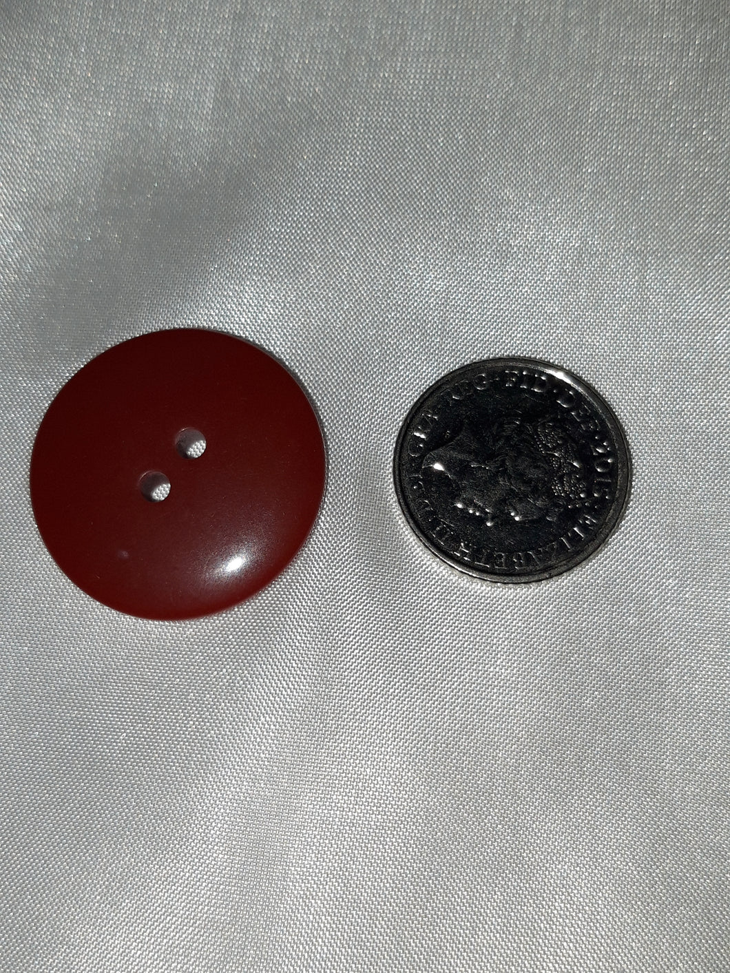 Large Rust Coloured Button