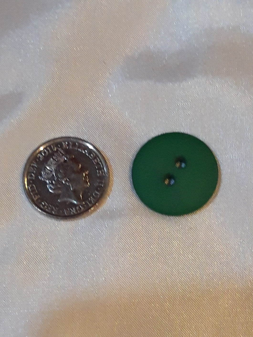 Large Matt Green Button