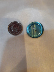 Large Petrol Green Button