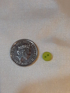 Extra Extra Small Lime Green Button