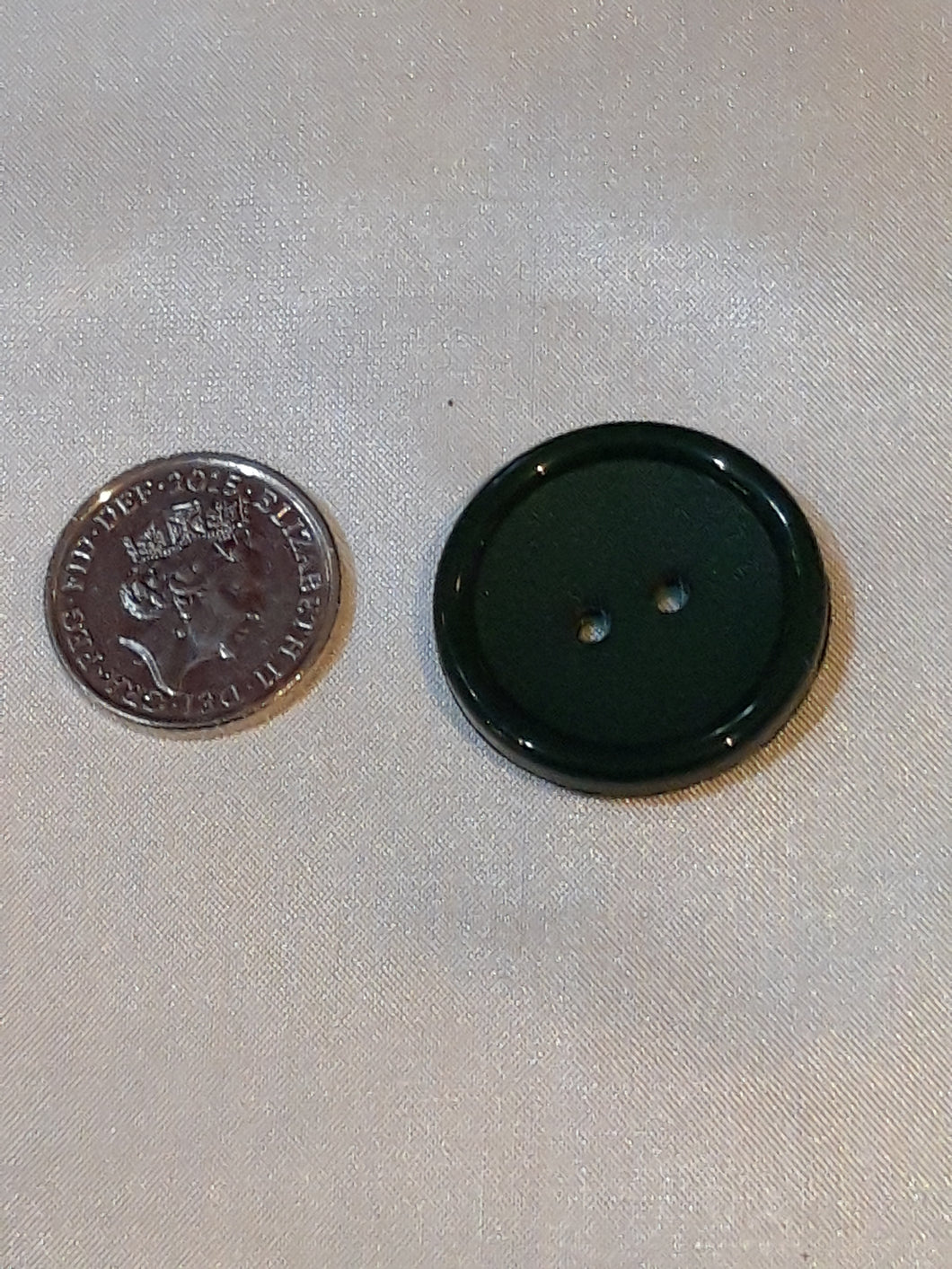 Large Dark Green Button