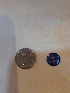 Extra Small Dark Blue Fish-Eye Button