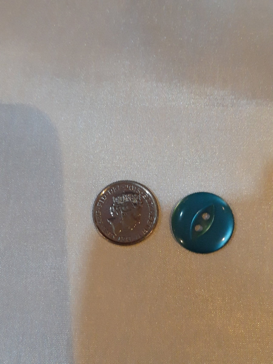 Medium Teal Fish-Eye Button – Make it Wight