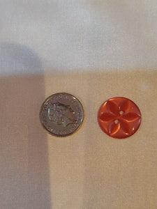 Medium Rosy Red Star Button